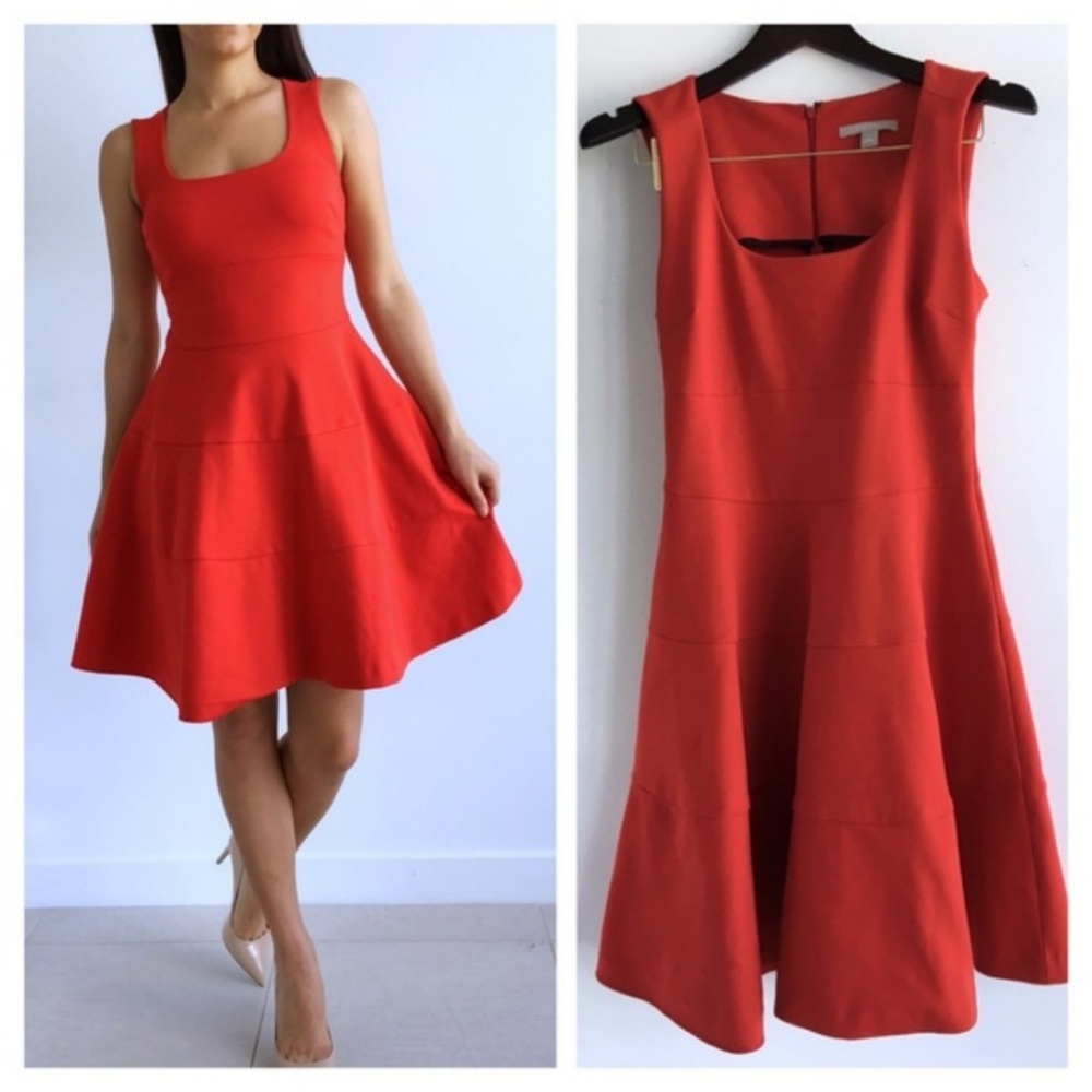 BR Ponte fit and flare dress